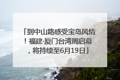 到中山路感受宝岛风情！福建·厦门台湾周启幕，将持续至6月19日