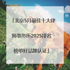 北京5月最佳十大律师事务所2025排名榜单好品牌认证
