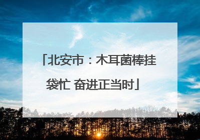 北安市：木耳菌棒挂袋忙 奋进正当时