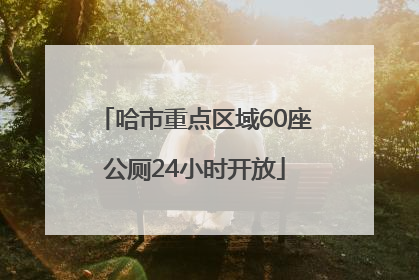 哈市重点区域60座公厕24小时开放