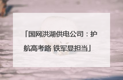 国网洪湖供电公司：护航高考路 铁军显担当