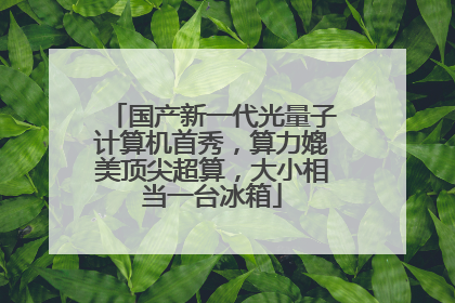国产新一代光量子计算机首秀，算力媲美顶尖超算，大小相当一台冰箱