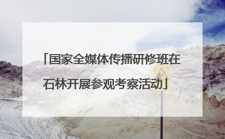 国家全媒体传播研修班在石林开展参观考察活动