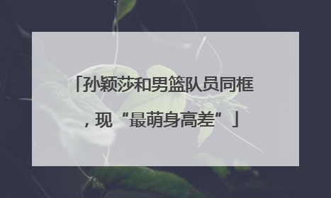 孙颖莎和男篮队员同框，现“最萌身高差”