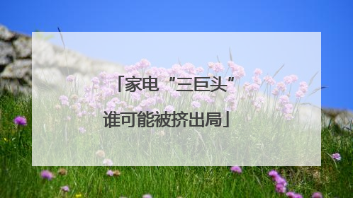 家电“三巨头”谁可能被挤出局
