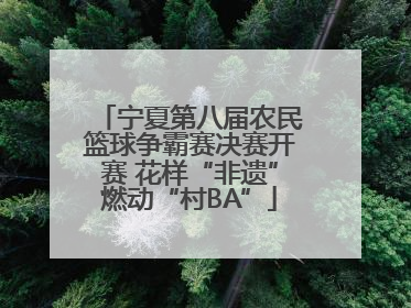 宁夏第八届农民篮球争霸赛决赛开赛 花样“非遗”燃动“村BA”