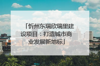 忻州东瑞欣瑞里建设项目：打造城市商业发展新地标