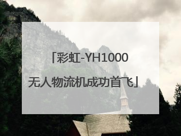 彩虹-YH1000无人物流机成功首飞