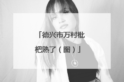 德兴市万村枇杷熟了（图）