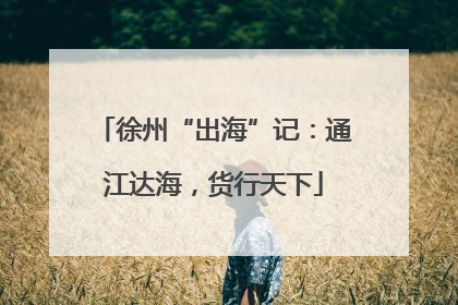 徐州“出海”记：通江达海，货行天下