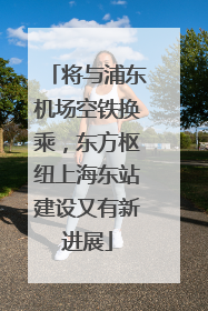 将与浦东机场空铁换乘，东方枢纽上海东站建设又有新进展