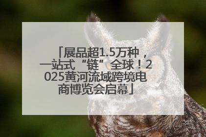 展品超1.5万种，一站式“链”全球！2025黄河流域跨境电商博览会启幕