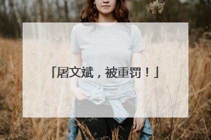屠文斌，被重罚！
