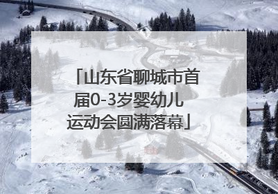 山东省聊城市首届0-3岁婴幼儿运动会圆满落幕