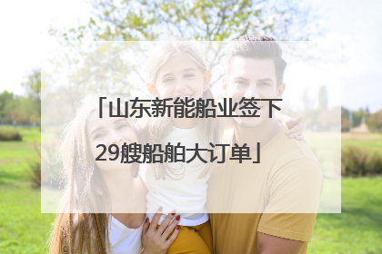 山东新能船业签下29艘船舶大订单