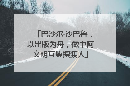 巴沙尔·沙巴鲁：以出版为舟，做中阿文明互鉴摆渡人