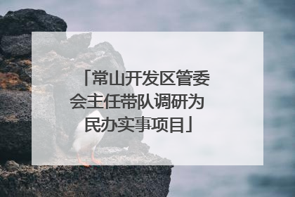 常山开发区管委会主任带队调研为民办实事项目
