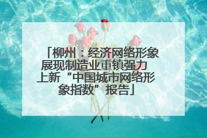 柳州：经济网络形象展现制造业重镇强力 上新“中国城市网络形象指数”报告