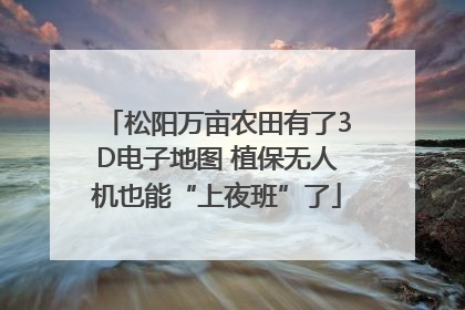松阳万亩农田有了3D电子地图 植保无人机也能“上夜班”了