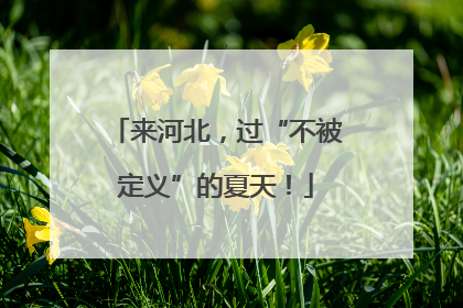 来河北，过“不被定义”的夏天！