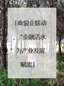 政银企联动，“金融活水”为产业发展赋能
