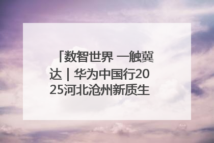 数智世界 一触冀达｜华为中国行2025河北沧州新质生产力峰会成功举办