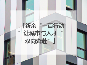 新余“三百行动”让城市与人才“双向奔赴”
