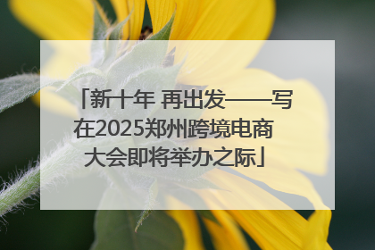 新十年 再出发——写在2025郑州跨境电商大会即将举办之际
