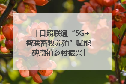 日照联通“5G+智联畜牧养殖”赋能碑廓镇乡村振兴