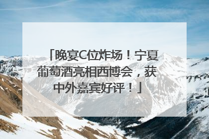 晚宴C位炸场！宁夏葡萄酒亮相西博会，获中外嘉宾好评！