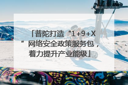 普陀打造“1+9+X”网络安全政策服务包，着力提升产业能级
