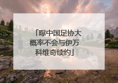 曝中国足协大概率不会与伊万科维奇续约