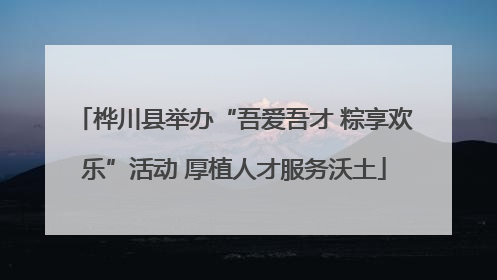桦川县举办“吾爱吾才 粽享欢乐”活动 厚植人才服务沃土