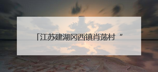 江苏建湖冈西镇肖荡村“小积分”兑出“大文明”