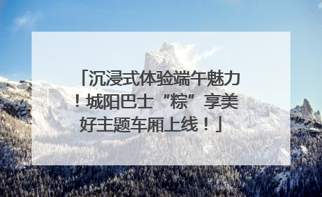 沉浸式体验端午魅力！城阳巴士“粽”享美好主题车厢上线！