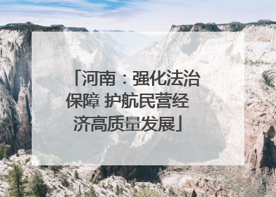 河南：强化法治保障 护航民营经济高质量发展