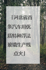 河北省首条汽车用优质特种浮法玻璃生产线点火