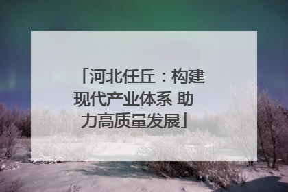 河北任丘：构建现代产业体系 助力高质量发展