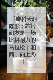 泰科天润陈彤：芯片研发是一场比拼耐力的马拉松｜湘商，向上⑤