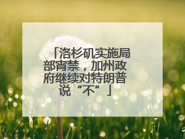 洛杉矶实施局部宵禁，加州政府继续对特朗普说“不”