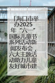 海口市举办2025年“六一”国际儿童节系列活动新闻发布会，六大主题活动助力儿童友好城市建设