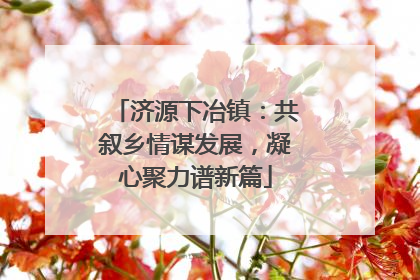 济源下冶镇：共叙乡情谋发展，凝心聚力谱新篇