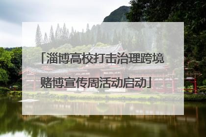 淄博高校打击治理跨境赌博宣传周活动启动