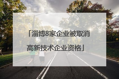 淄博8家企业被取消高新技术企业资格