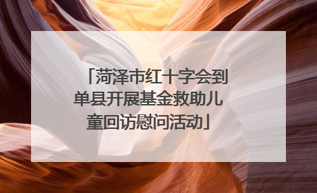 菏泽市红十字会到单县开展基金救助儿童回访慰问活动