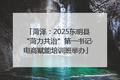 菏泽：2025东明县“菏力共治”第一书记·电商赋能培训班举办