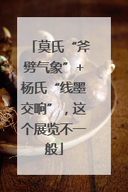 莫氏“斧劈气象”+杨氏“线墨交响”，这个展览不一般