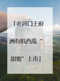 老河口王府洲有机西瓜“甜蜜”上市