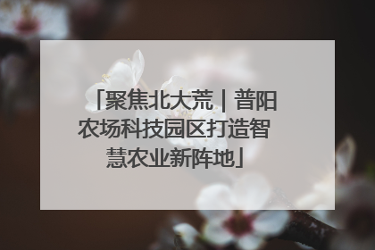 聚焦北大荒｜普阳农场科技园区打造智慧农业新阵地