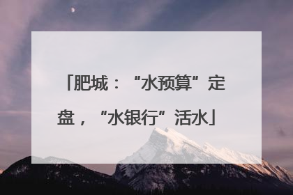 肥城：“水预算”定盘，“水银行”活水